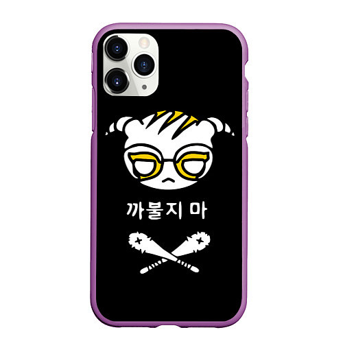 Чехол iPhone 11 Pro матовый Rainbow Six Siege: Dokkaebi / 3D-Фиолетовый – фото 1