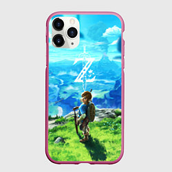 Чехол iPhone 11 Pro матовый Z-Link, цвет: 3D-малиновый