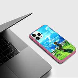 Чехол iPhone 11 Pro матовый Z-Link, цвет: 3D-малиновый — фото 2