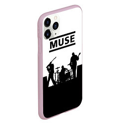 Чехол iPhone 11 Pro матовый Muse B&W, цвет: 3D-розовый — фото 2