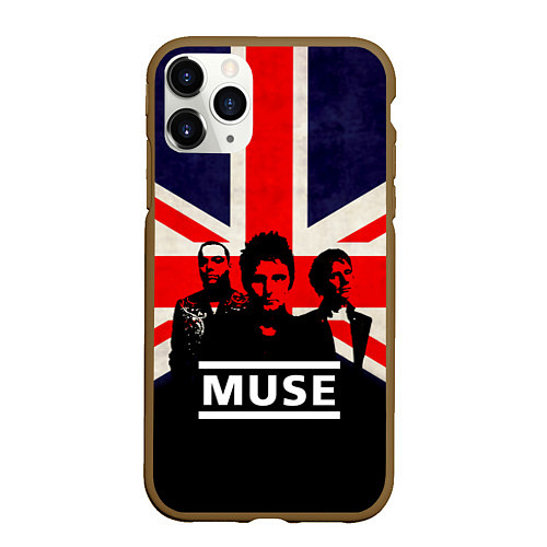 Чехол iPhone 11 Pro матовый Muse UK / 3D-Коричневый – фото 1