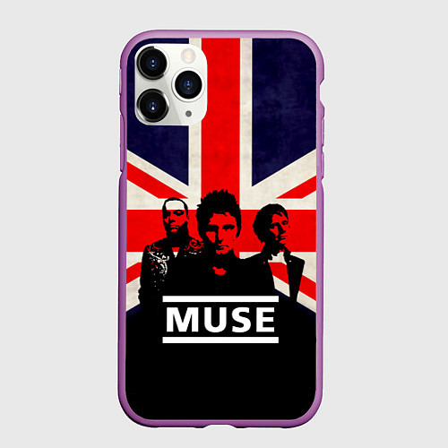 Чехол iPhone 11 Pro матовый Muse UK / 3D-Фиолетовый – фото 1