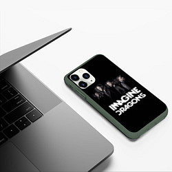 Чехол iPhone 11 Pro матовый Imagine Dragons: Boy Band, цвет: 3D-темно-зеленый — фото 2