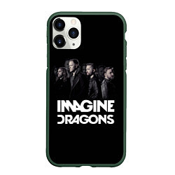 Чехол iPhone 11 Pro матовый Imagine Dragons: Boy Band, цвет: 3D-темно-зеленый