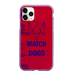 Чехол iPhone 11 Pro матовый Watch Dogs: Hacker Collection, цвет: 3D-фиолетовый