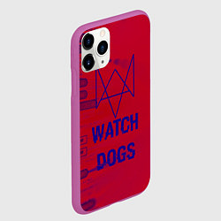 Чехол iPhone 11 Pro матовый Watch Dogs: Hacker Collection, цвет: 3D-фиолетовый — фото 2