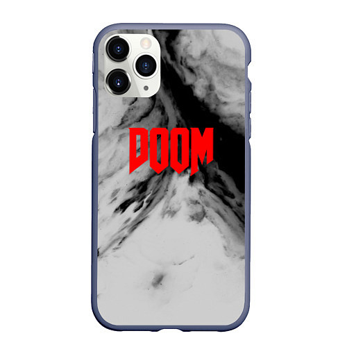 Чехол iPhone 11 Pro матовый DOOM: Gray Fog / 3D-Серый – фото 1