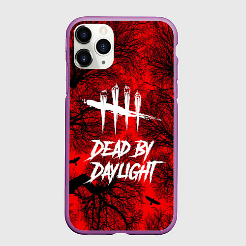 Чехол iPhone 11 Pro матовый Dead by Daylight / 3D-Фиолетовый – фото 1