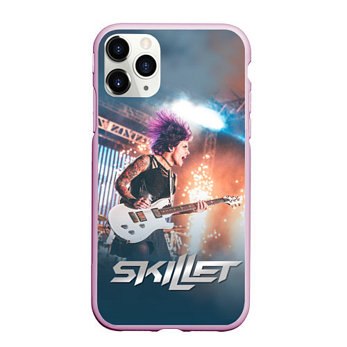 Чехол iPhone 11 Pro матовый Skillet: Korey Cooper / 3D-Розовый – фото 1