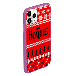 Чехол iPhone 11 Pro матовый The Beatles: New Year, цвет: 3D-фиолетовый — фото 2