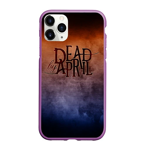 Чехол iPhone 11 Pro матовый Dead by April / 3D-Фиолетовый – фото 1