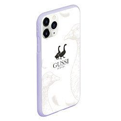 Чехол iPhone 11 Pro матовый GUSSI Ga-Ga-Ga, цвет: 3D-светло-сиреневый — фото 2