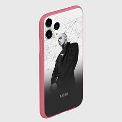 Чехол iPhone 11 Pro матовый Хаски: Геометрия, цвет: 3D-малиновый — фото 2