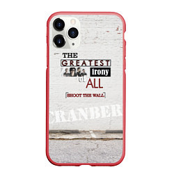 Чехол iPhone 11 Pro матовый The Cranberries: Shoot The Wall, цвет: 3D-красный