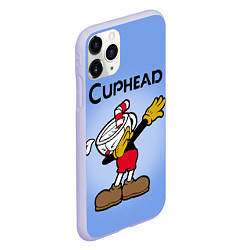 Чехол iPhone 11 Pro матовый Cuphead Dab, цвет: 3D-светло-сиреневый — фото 2