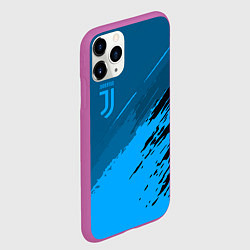 Чехол iPhone 11 Pro матовый FC Juventus: Blue Original, цвет: 3D-фиолетовый — фото 2