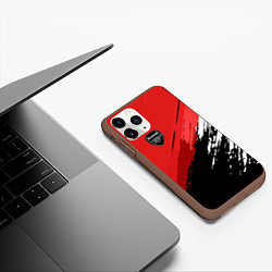 Чехол iPhone 11 Pro матовый FC Arsenal: Original, цвет: 3D-коричневый — фото 2