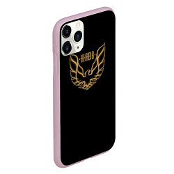 Чехол iPhone 11 Pro матовый Khabib: Gold Eagle, цвет: 3D-розовый — фото 2