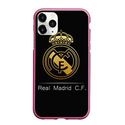 Чехол iPhone 11 Pro матовый FC Real Madrid: Gold Edition