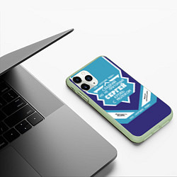 Чехол iPhone 11 Pro матовый Сергей сладкий, цвет: 3D-салатовый — фото 2
