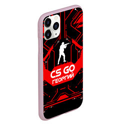 Чехол iPhone 11 Pro матовый CS:GO - Георгий, цвет: 3D-розовый — фото 2