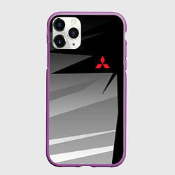 Чехол iPhone 11 Pro матовый MITSUBISHI SPORT, цвет: 3D-фиолетовый