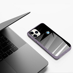 Чехол iPhone 11 Pro матовый BMW 2018 SPORT, цвет: 3D-серый — фото 2