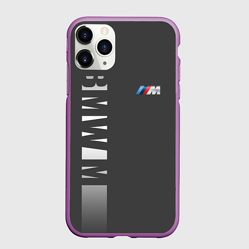 Чехол iPhone 11 Pro матовый BMW 2018 M Sport / 3D-Фиолетовый – фото 1