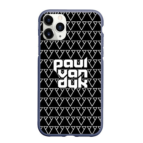 Чехол iPhone 11 Pro матовый Paul Van Dyk / 3D-Серый – фото 1