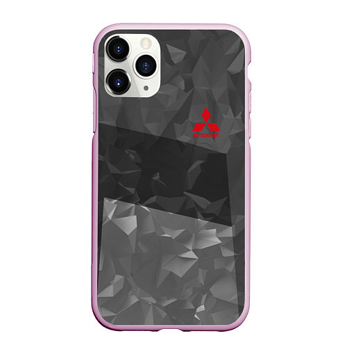 Чехол iPhone 11 Pro матовый MITSUBISHI SPORT / 3D-Розовый – фото 1