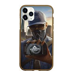 Чехол iPhone 11 Pro матовый Watch Dogs Man