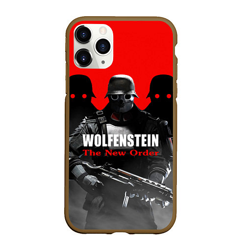 Чехол iPhone 11 Pro матовый Wolfenstein: The New Order / 3D-Коричневый – фото 1