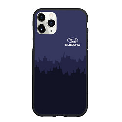 Чехол iPhone 11 Pro матовый Subaru: Night City