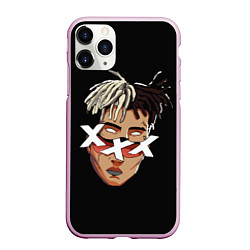 Чехол iPhone 11 Pro матовый XXXTentacion Head, цвет: 3D-розовый