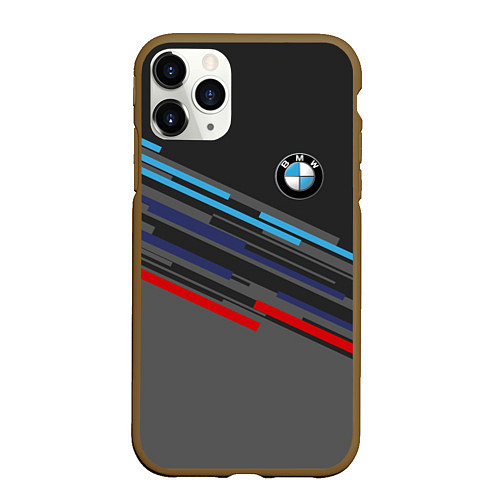 Чехол iPhone 11 Pro матовый BMW BRAND COLOR / 3D-Коричневый – фото 1