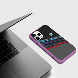 Чехол iPhone 11 Pro матовый BMW BRAND COLOR, цвет: 3D-фиолетовый — фото 2