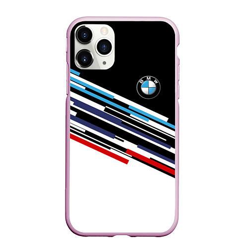 Чехол iPhone 11 Pro матовый BMW BRAND COLOR БМВ / 3D-Розовый – фото 1