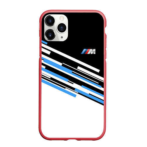 Чехол iPhone 11 Pro матовый BMW BRAND COLOR / 3D-Красный – фото 1