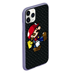 Чехол iPhone 11 Pro матовый Super Mario: Black Brick, цвет: 3D-серый — фото 2