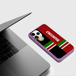 Чехол iPhone 11 Pro матовый Chechnya, Russia, цвет: 3D-фиолетовый — фото 2