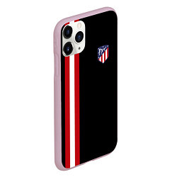 Чехол iPhone 11 Pro матовый FC Atletico Madrid: Red Line, цвет: 3D-розовый — фото 2