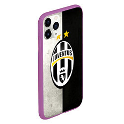 Чехол iPhone 11 Pro матовый FC Juventus W&B, цвет: 3D-фиолетовый — фото 2