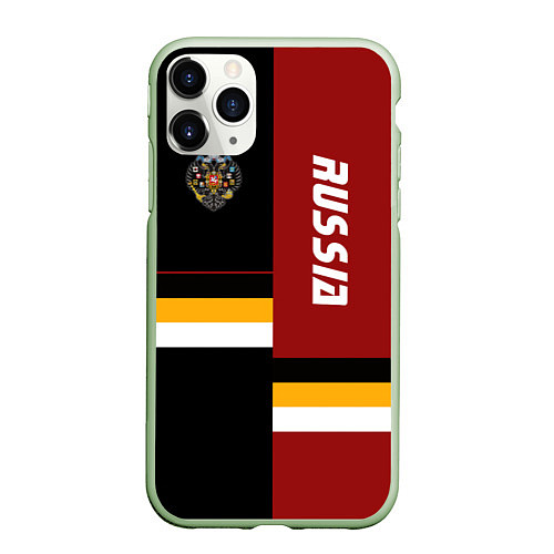 Чехол iPhone 11 Pro матовый Russian Empire / 3D-Салатовый – фото 1