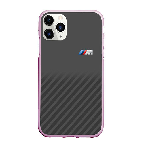 Чехол iPhone 11 Pro матовый BMW M SPORT / 3D-Розовый – фото 1