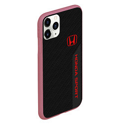 Чехол iPhone 11 Pro матовый Honda: Sport Line, цвет: 3D-малиновый — фото 2