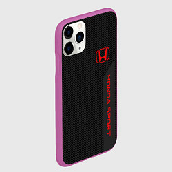 Чехол iPhone 11 Pro матовый Honda: Sport Line, цвет: 3D-фиолетовый — фото 2