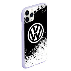 Чехол iPhone 11 Pro матовый Volkswagen: Black Spray, цвет: 3D-светло-сиреневый — фото 2