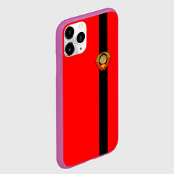 Чехол iPhone 11 Pro матовый Советский Союз, цвет: 3D-фиолетовый — фото 2