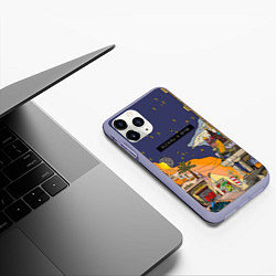 Чехол iPhone 11 Pro матовый Lost Tapes, цвет: 3D-светло-сиреневый — фото 2