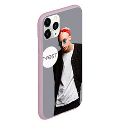 Чехол iPhone 11 Pro матовый T-Fest: Grey Style, цвет: 3D-розовый — фото 2